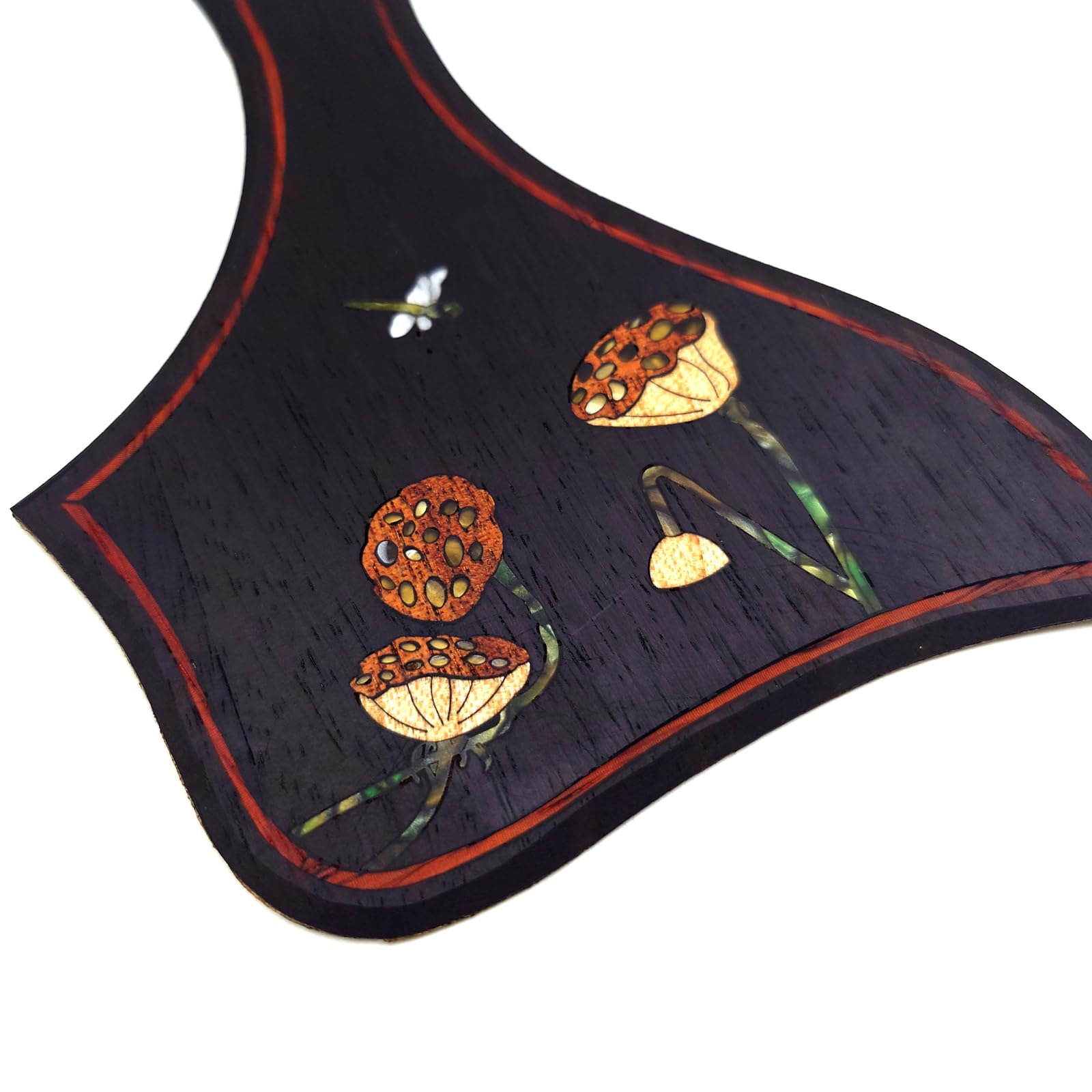 Guitar Pick Guard, Battipenna in abalone in palissandro autoadesivo for Chitarre acustiche folk D-45 Taylor(32)
