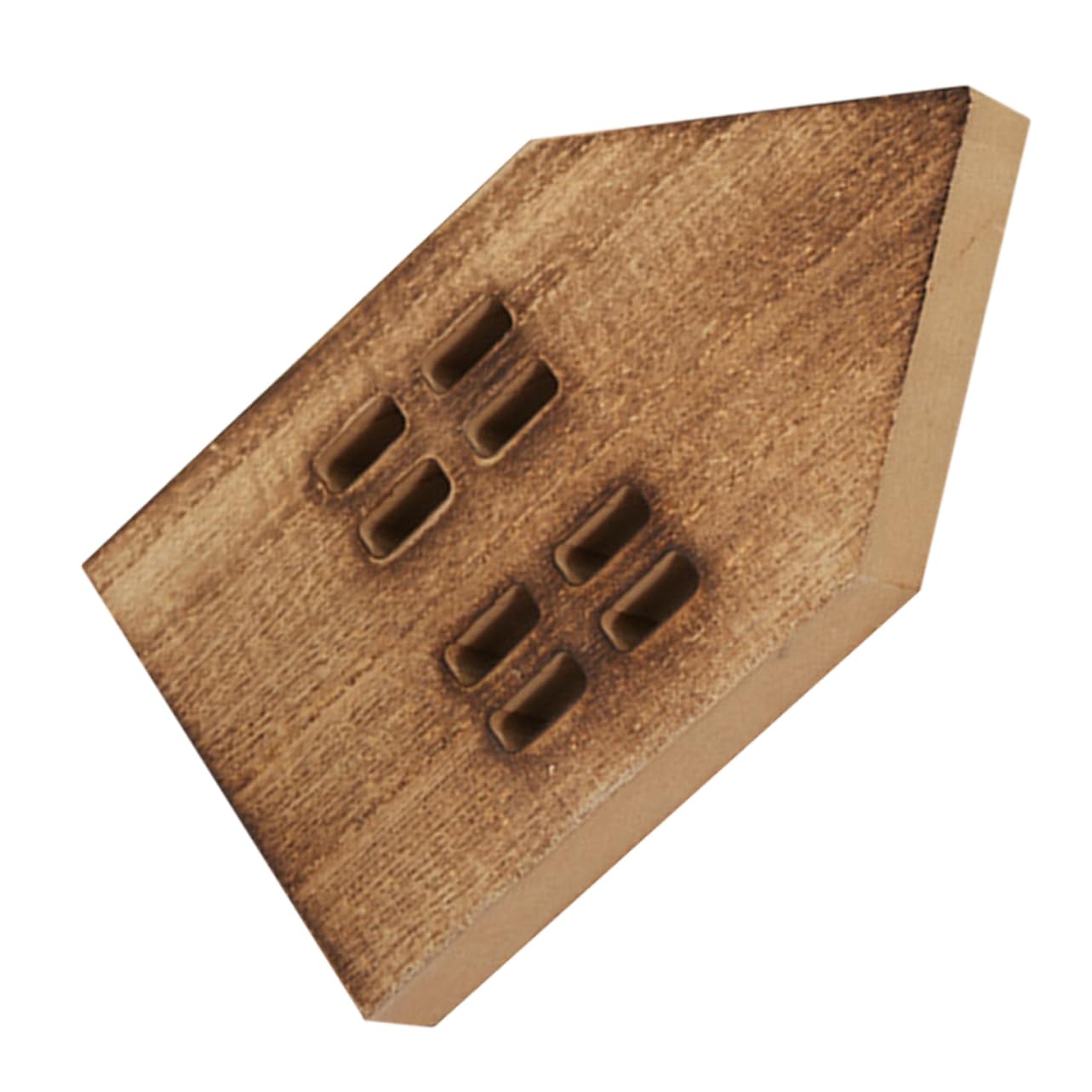 DOITOOL Boho Mini House Slice Realistic Christmas Decor Home Wall Decor Wood Centerpiece for Table