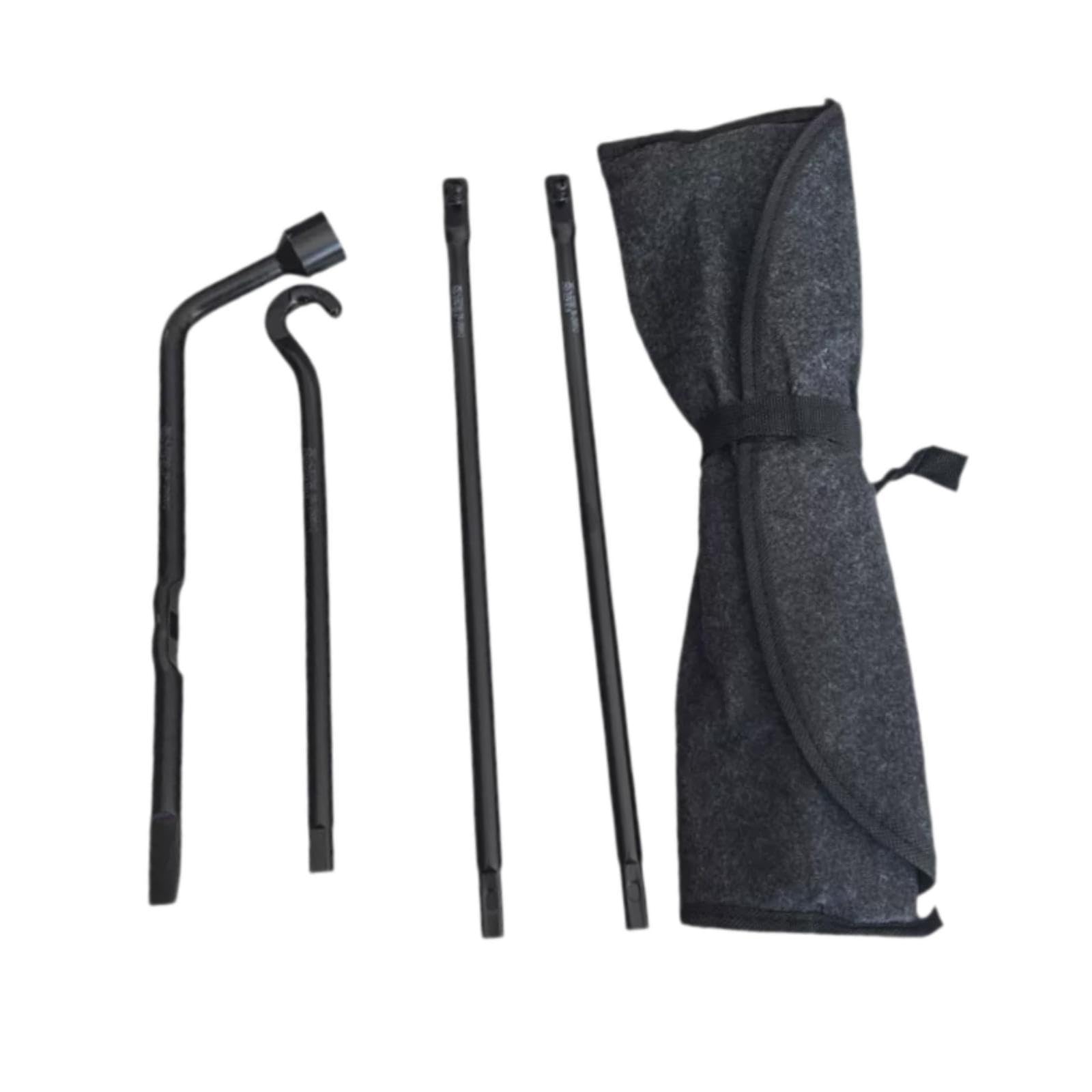 Manual Cambiador de Neumáticos Herramienta para Llantas Llave de Ruedas Bolsa Resistente Material Adecuado para Taller Automóviles Hogar 35cm