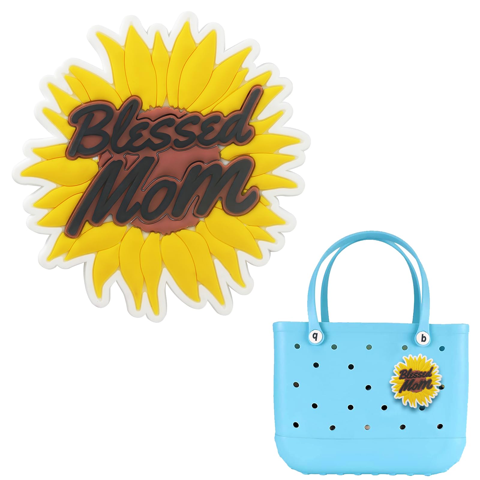 SHIYIXINGMomlife Charms for Bogg Bag,Bogg Bag Charms Mom Accessories,Decorative Charm for simply southern Beach Tote Bag Rubber Beach Bag