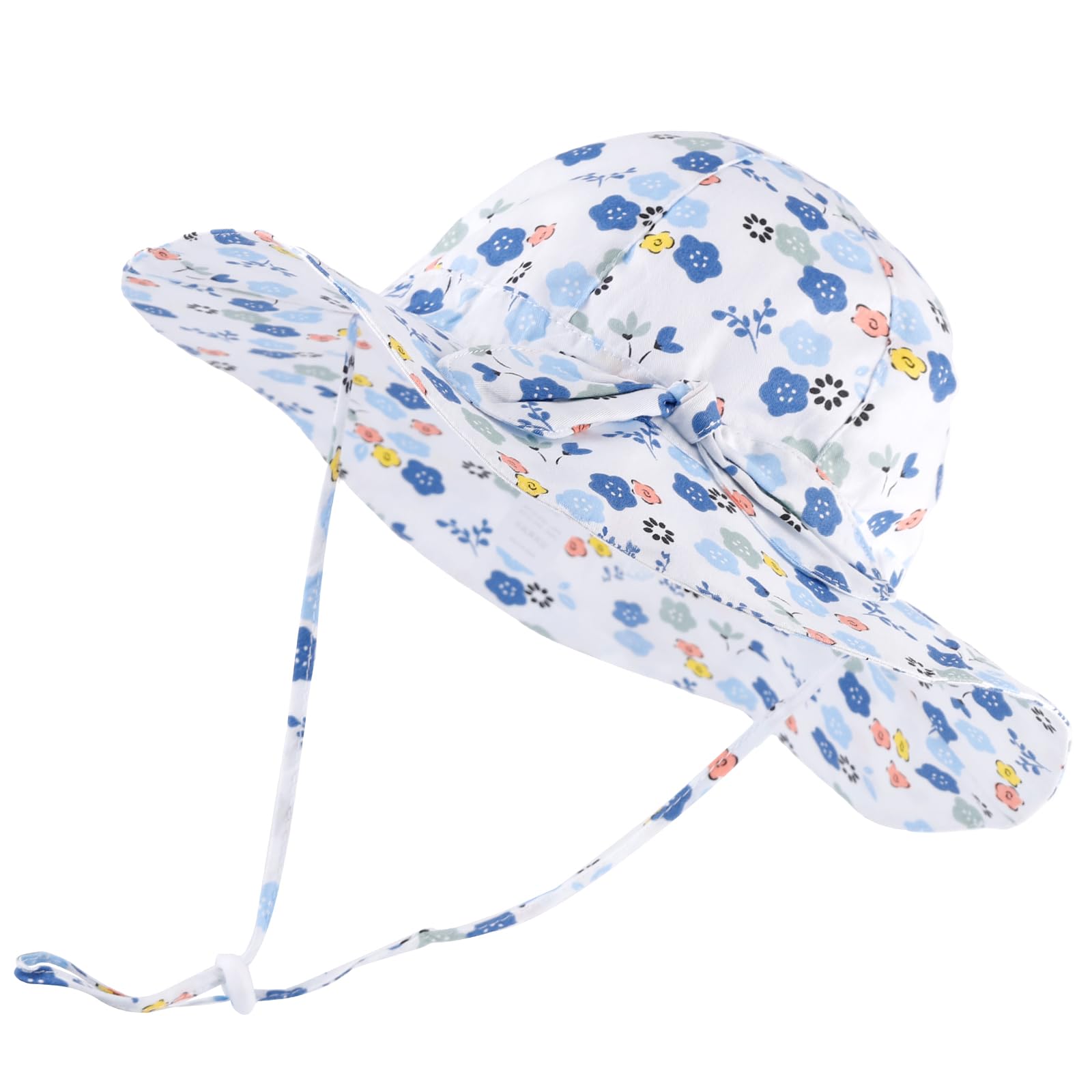 LACOFIA Sombrero para el Sol para bebé Gorra de Visera de Verano para Infantil niñas con Correa de Barbilla Ajustable