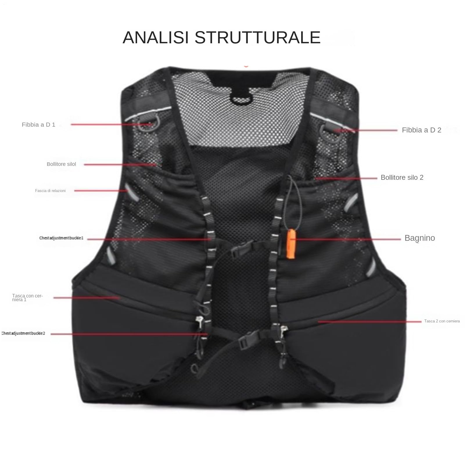 Borsa di idratazione impermeabile, borsa per ciclismo | Pacchetto di gilet