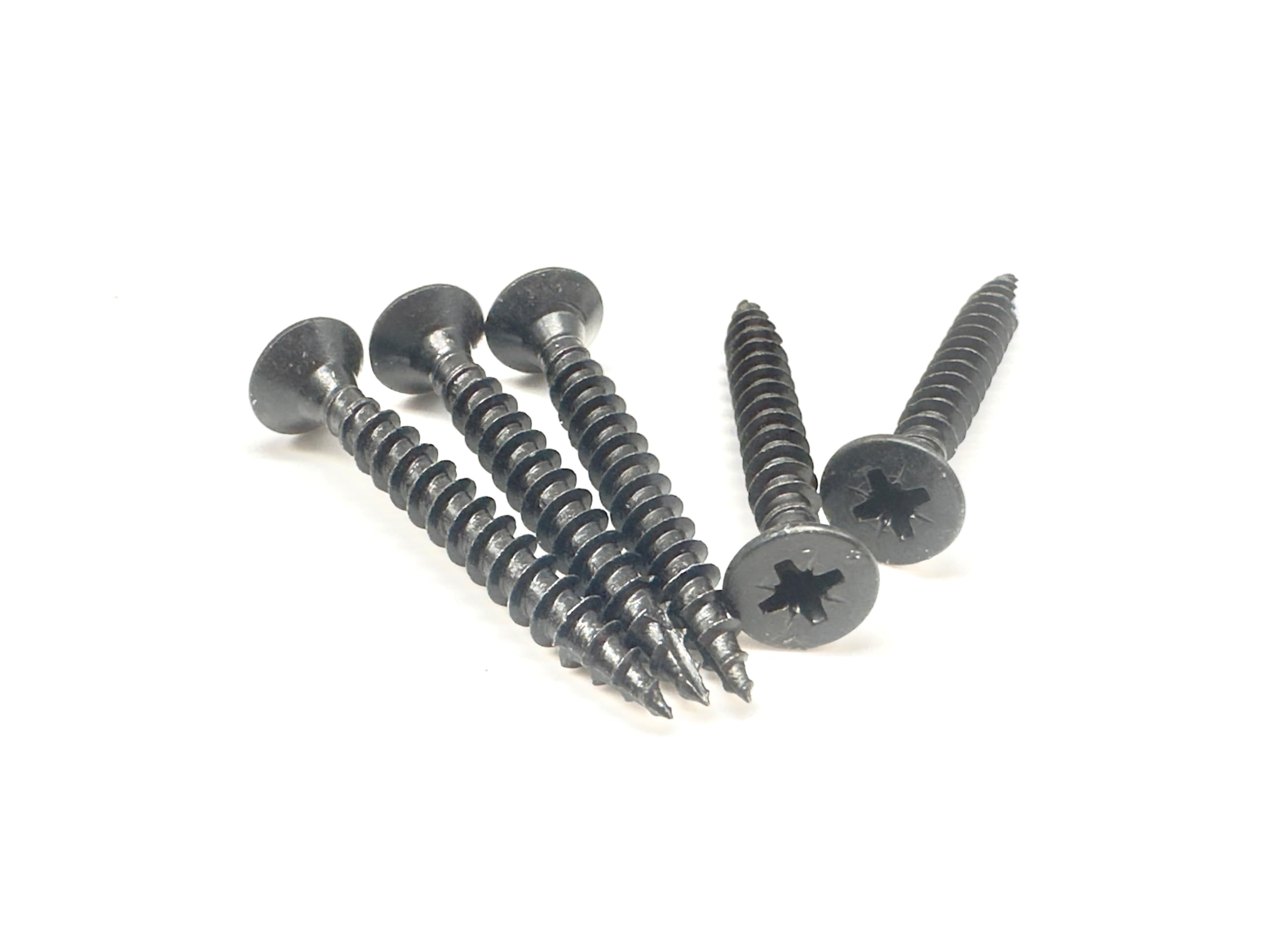 100 PCS Black Wood Screws (5mm x 40mm) Double Countersunk Multi Purpose Organic Woodscrews - Image 2