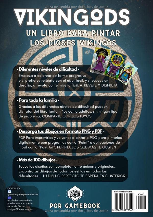 Miniatura 2 de Vikingods - Un libro para colorear los dioses vikingos Diseños originales con más de 100 páginas para todas las edades (Paintgods - Descubre los ...