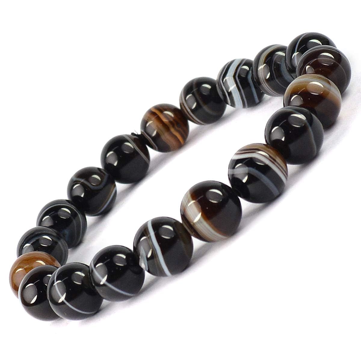 Crystu Sulemani Hakik Reiki Healing Bracelet for Unisex Adult (Black) (B08TM6JF7F) Amazon Price History, Amazon Price Tracker