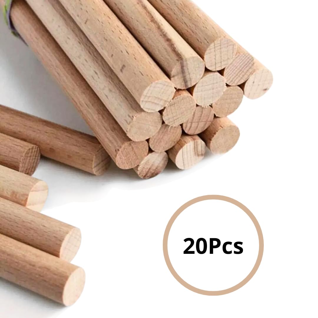 Aazon.co: 10PCS Birch Wooden Rods For Crafts – Long Wooden Sticks For