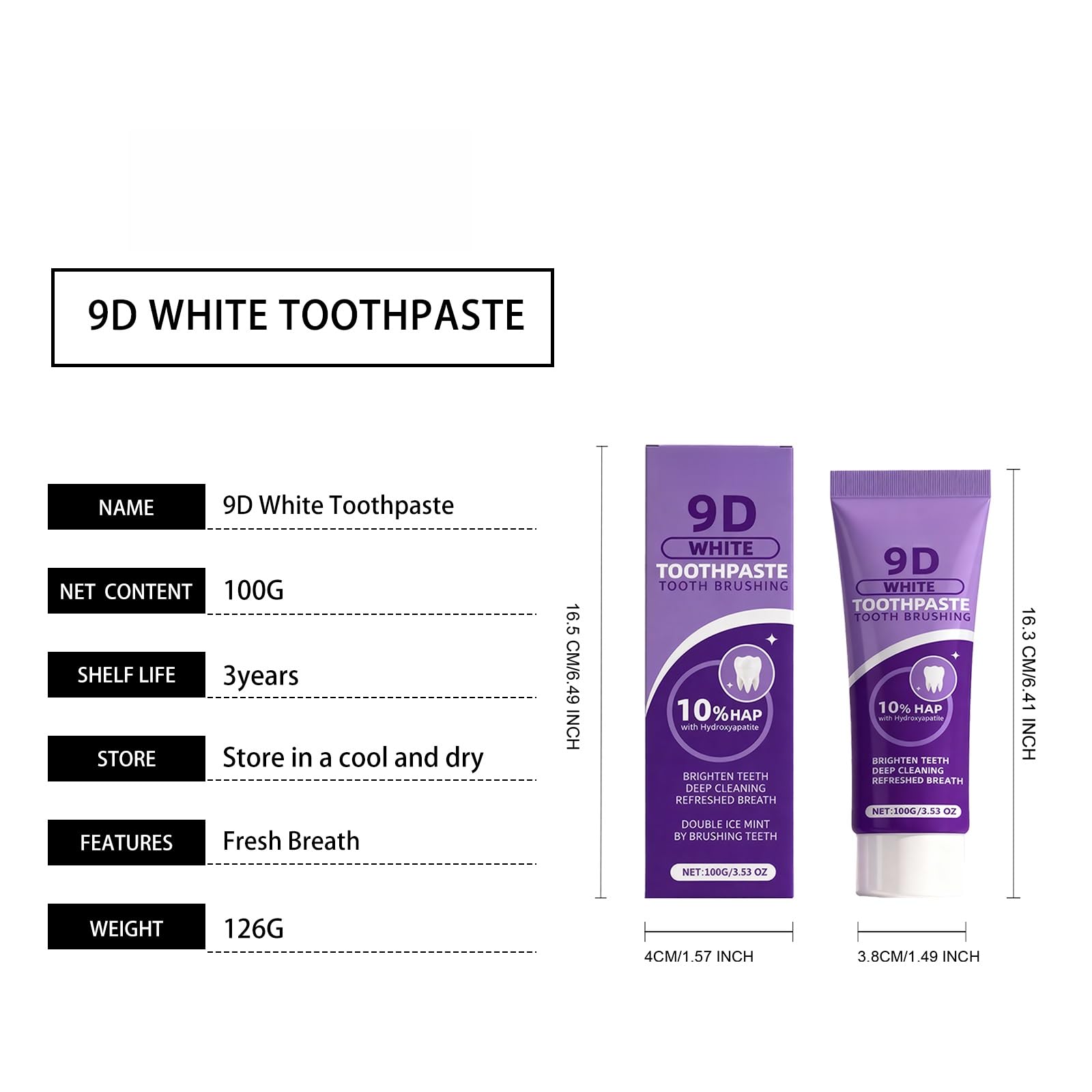 Cura del dentifricio for bambini, freschezza quotidiana e sane abitudini di spazzolatura(3pcs)