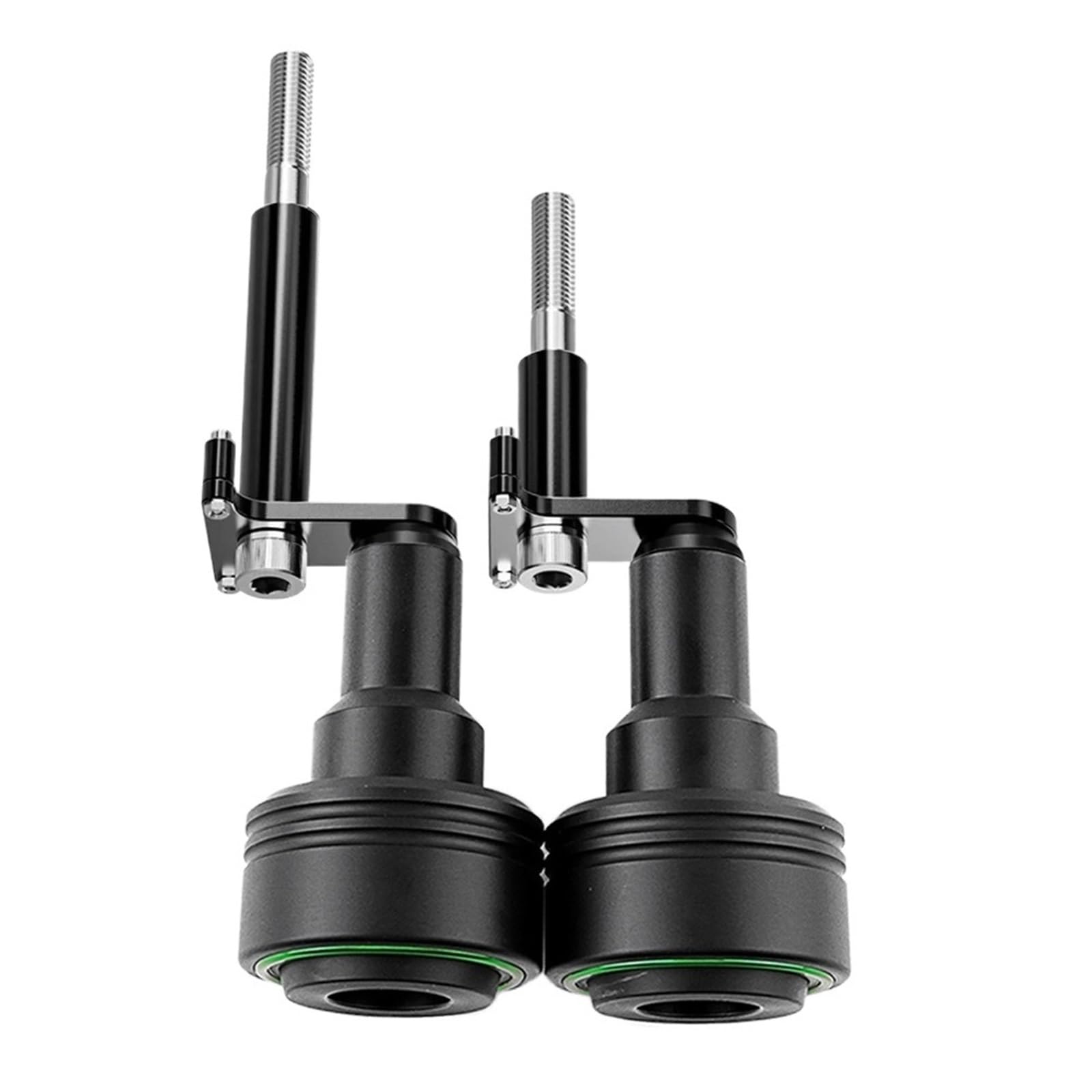 Przednie tylne koło oś widelca suwaki Pasuje do Kawasaki Z400 Z650 Z750 Z900 Z1000 R Ninja 650 400 ZX6R ZX10R ZX4RR rama motocykla suwaki(Z400 NINJA400 Green)