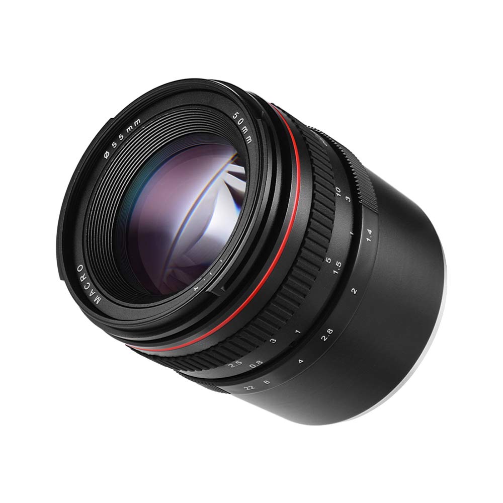 Lente de 50 Mm F/1.4, Lente de Cámara Retrato Enfoque Manual para Cámaras con Montura E con Gran Nitidez y Bokeh, Adecuada para Cámaras A7 A7M2 A7M3 NEX 3 5N 5R A6500