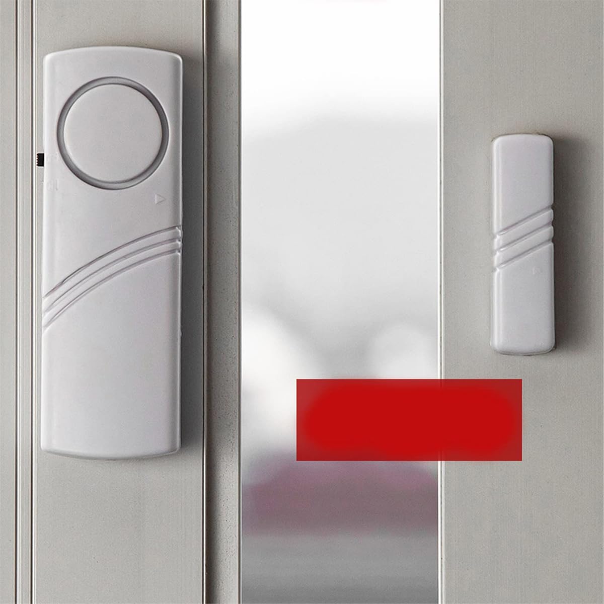 4 Pack Allarme Porta/Finestra Magnetico, Sensore di Sicurezza Wireless Sistema di Allarme Antifurto Forte 120 Db, Rilevatore di Avviso di Ingresso Garage Capannone