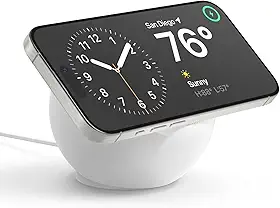 Suporte de carregamento elago MS2 Compatível com carregador MagSafe, silicone de qualidade superior, compatível com iPhone 16/15/14/13/12, branco, cabo de carregamento não incluído