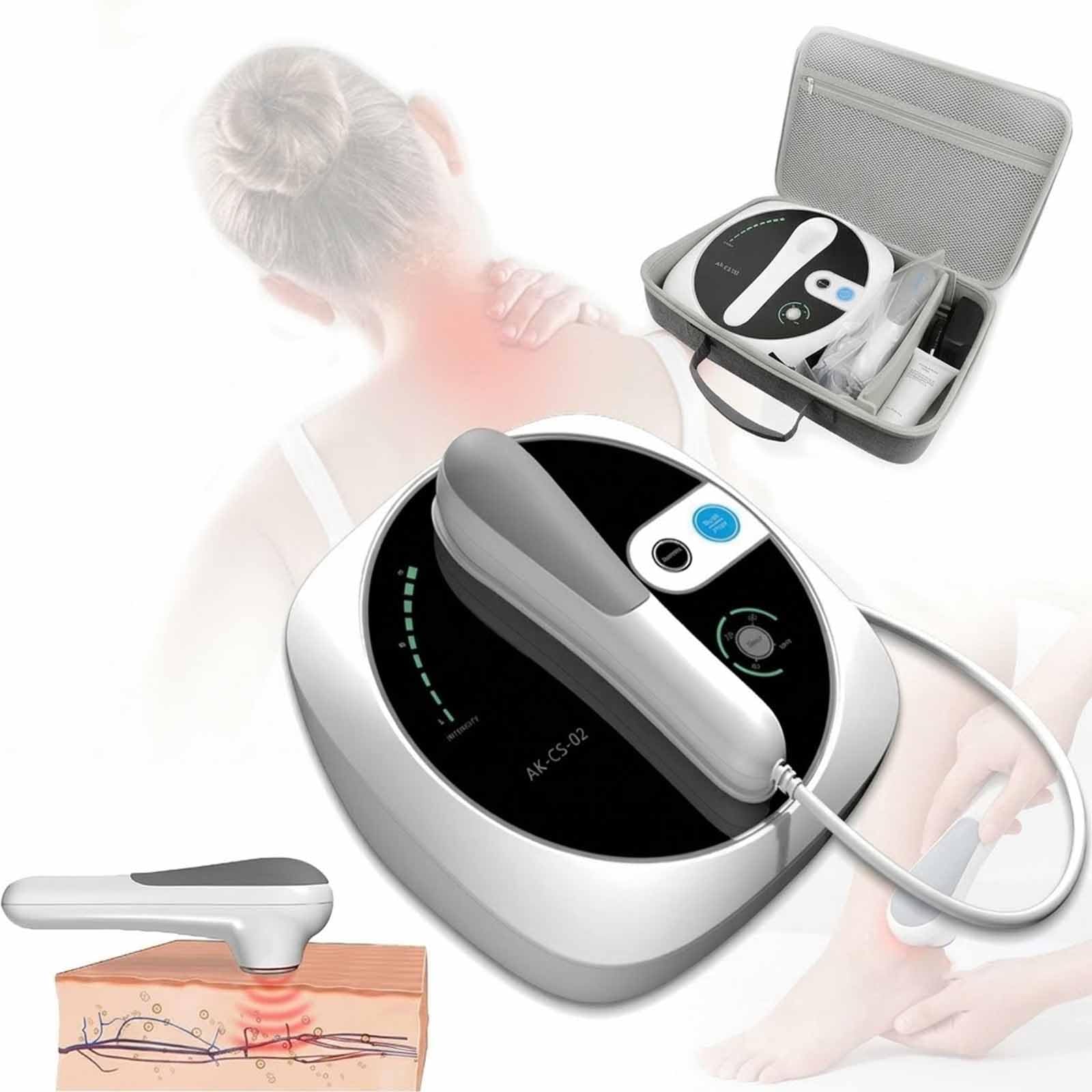 Apparecchio Terapeutico Portatile Da 1 Mhz, Apparecchio Per Fisioterapia Domiciliare, 3 Livelli Di Regolazione, Modalità Pulsata, Per Il Sollievo Di Muscoli E Articolazioni.