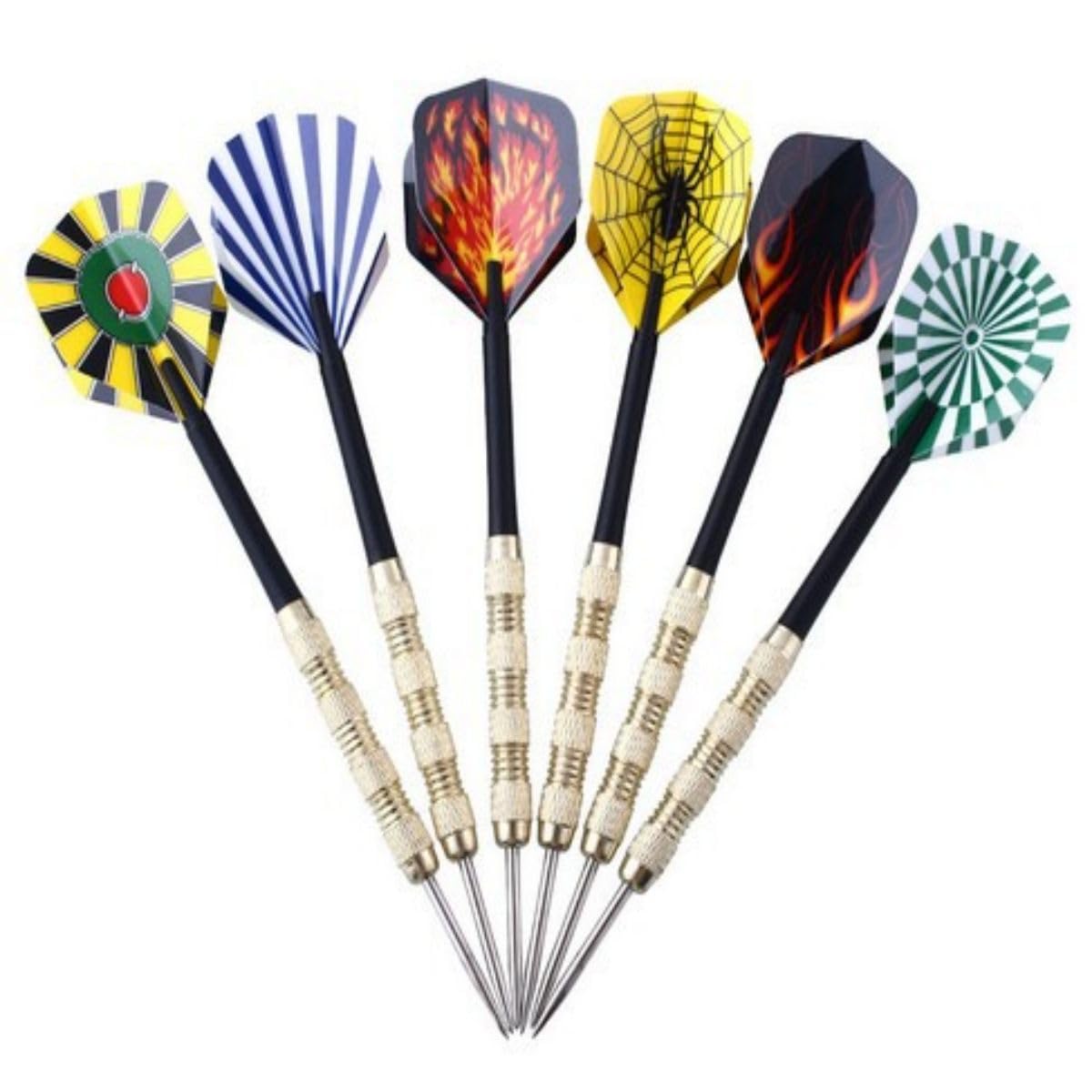 HRLORK 18 Packs Darts Set Professional Darts Set Steel Tip Darts Nylon Shafts Darts Stems and Flights, 18 Pcs - Image 4