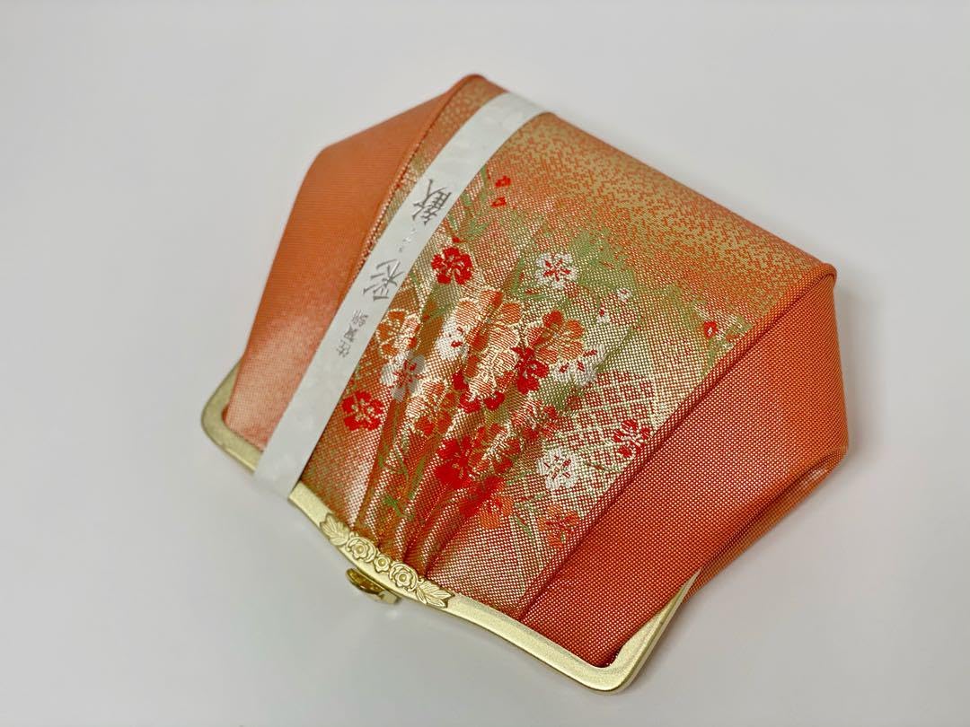 新品未使用　佐賀錦織　雪駄　和装バッグ・草履セット　オレンジ　成人式　和装　着物 草履バッグセット 礼装用 フォーマル用 佐賀錦| きもの館 創美苑