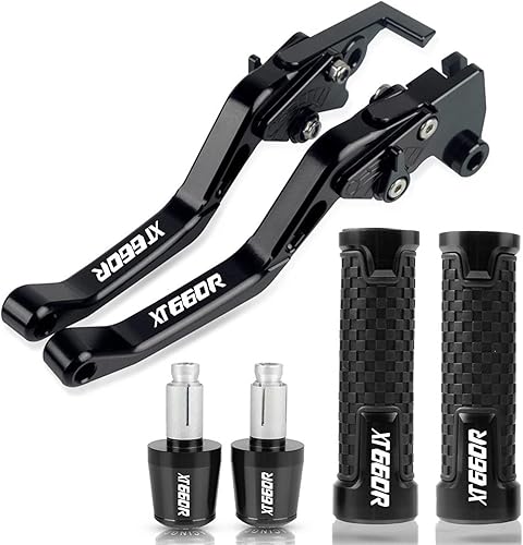 Embrague Accesorios de motocicleta CNC Palancas de embrague de freno Manillar, empuñaduras de mano extremos para Yamaha XT660R XT 660R 2004-2016