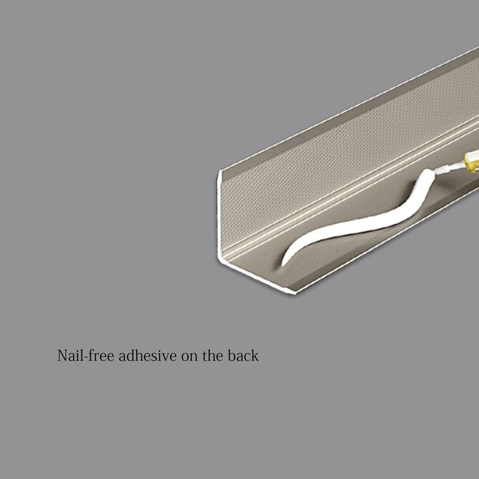 Lot de 3 protections d'angle en aluminium pour plan de travail (noir givré, 40 mm x 0,9 m)