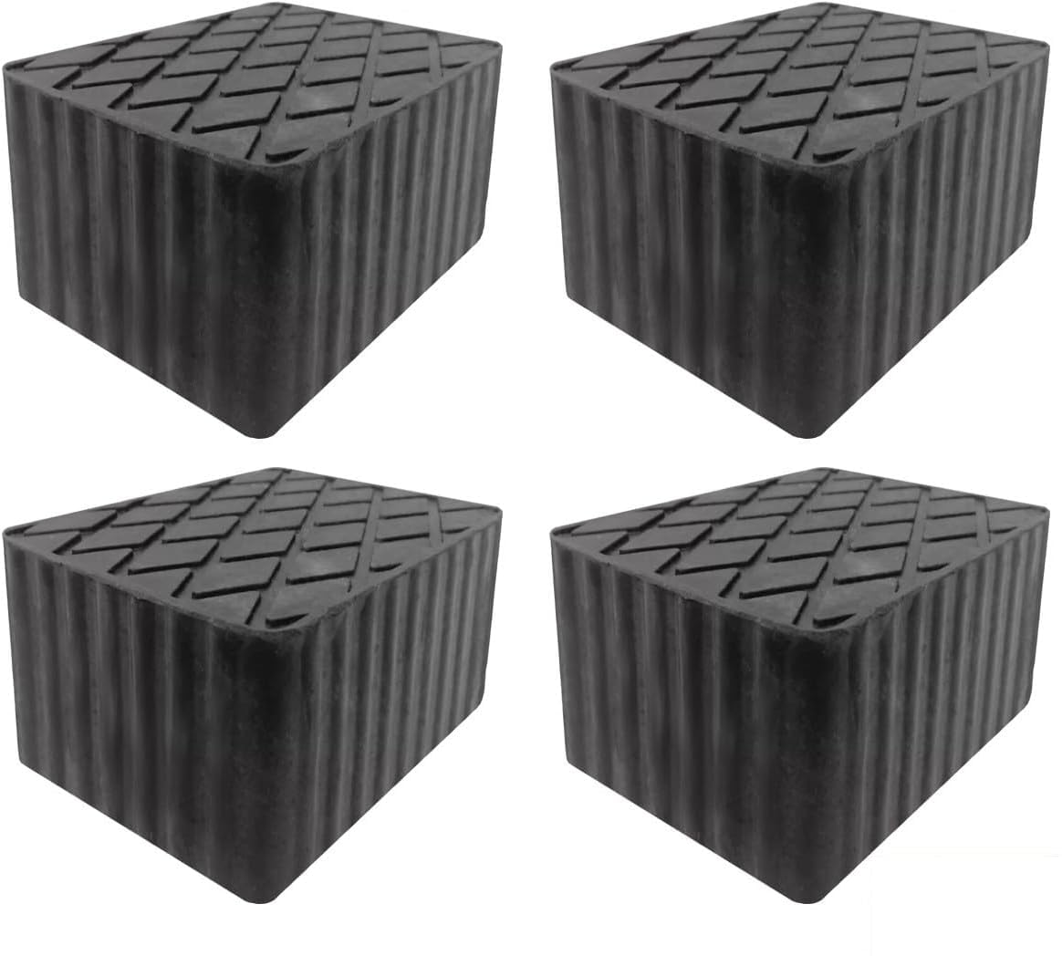 Drive Design Kit 4 Pezzi TAMPONI H 100 mm. per Ponte Sollevatore - Blocchi GOMMA160x120x100 Ponti sollevatori Compatibile corghi ravaglioli omcn - Ruotandolo 90 Gradi Si Ottiene Altezza 120 mm.