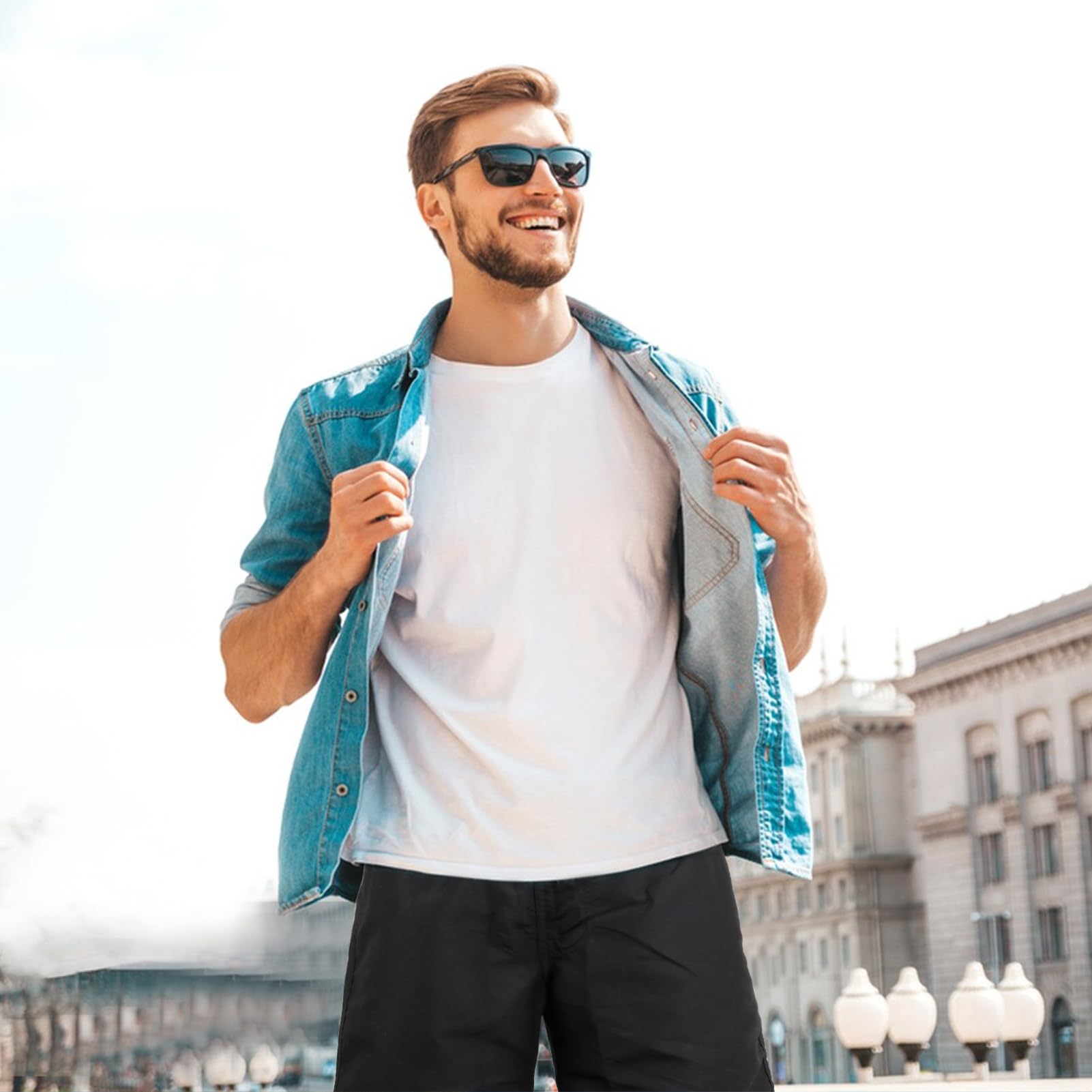 Meioro Hombres Pantalones Cortos de Baño con Bolsillos de Secado Rápido Cortos de Natación en Forma Verano,Ocio Cintura Elástica Ajustable Boardshorts,Deportivos Transpirables