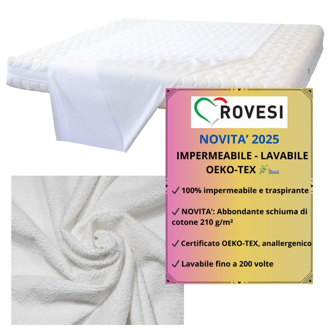 TRAVERSE COTONE 80x120 pz1, impermeabili, assorbenti, coprimaterasso letto matrimoniale