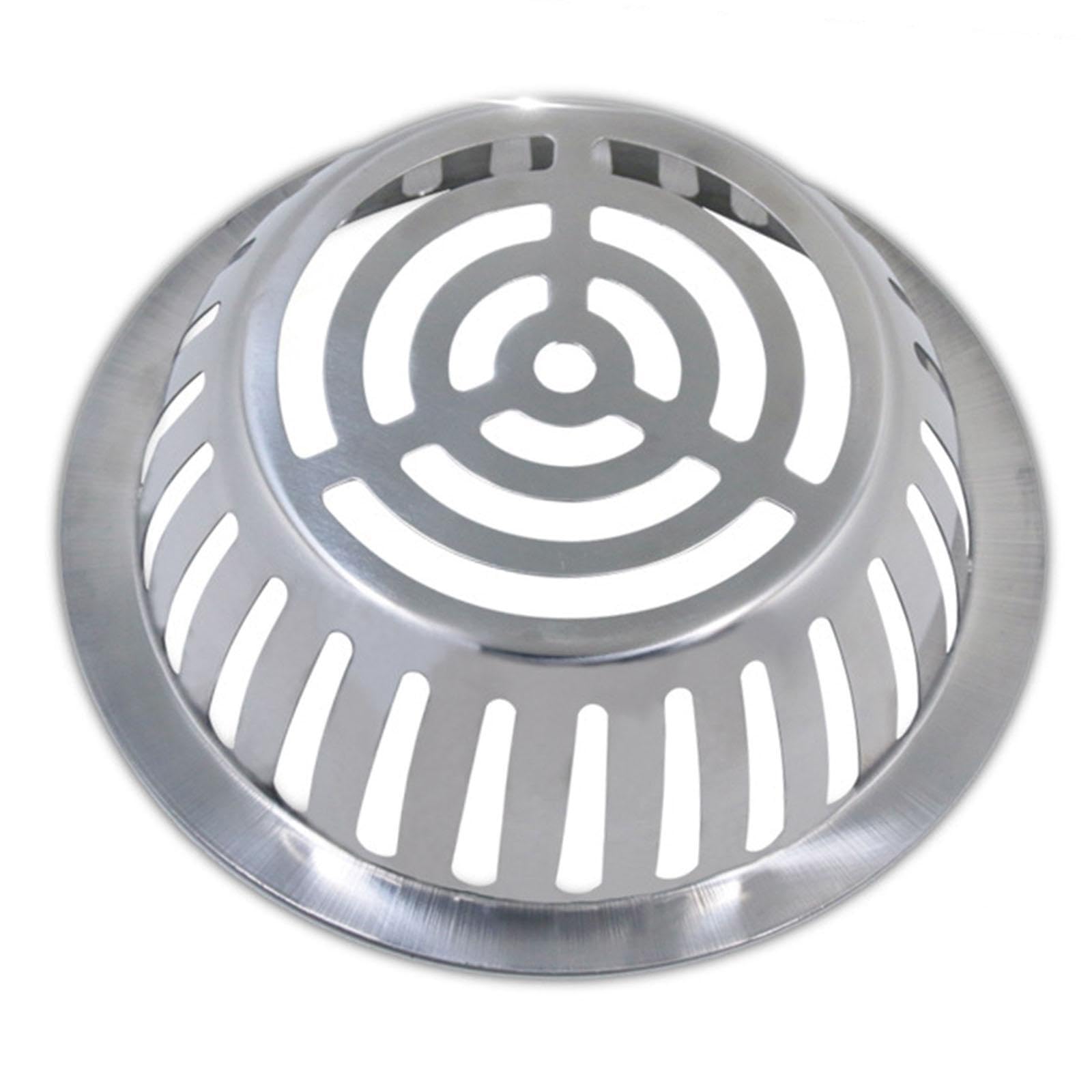 Alcxazs Silver Premium Stainless Steel Roof Drain Dome Outdoor Strainer Long Term In Harsh Conditions Which Provides Excellent Oxidation Resistance.to Wash Away, 178Mm
