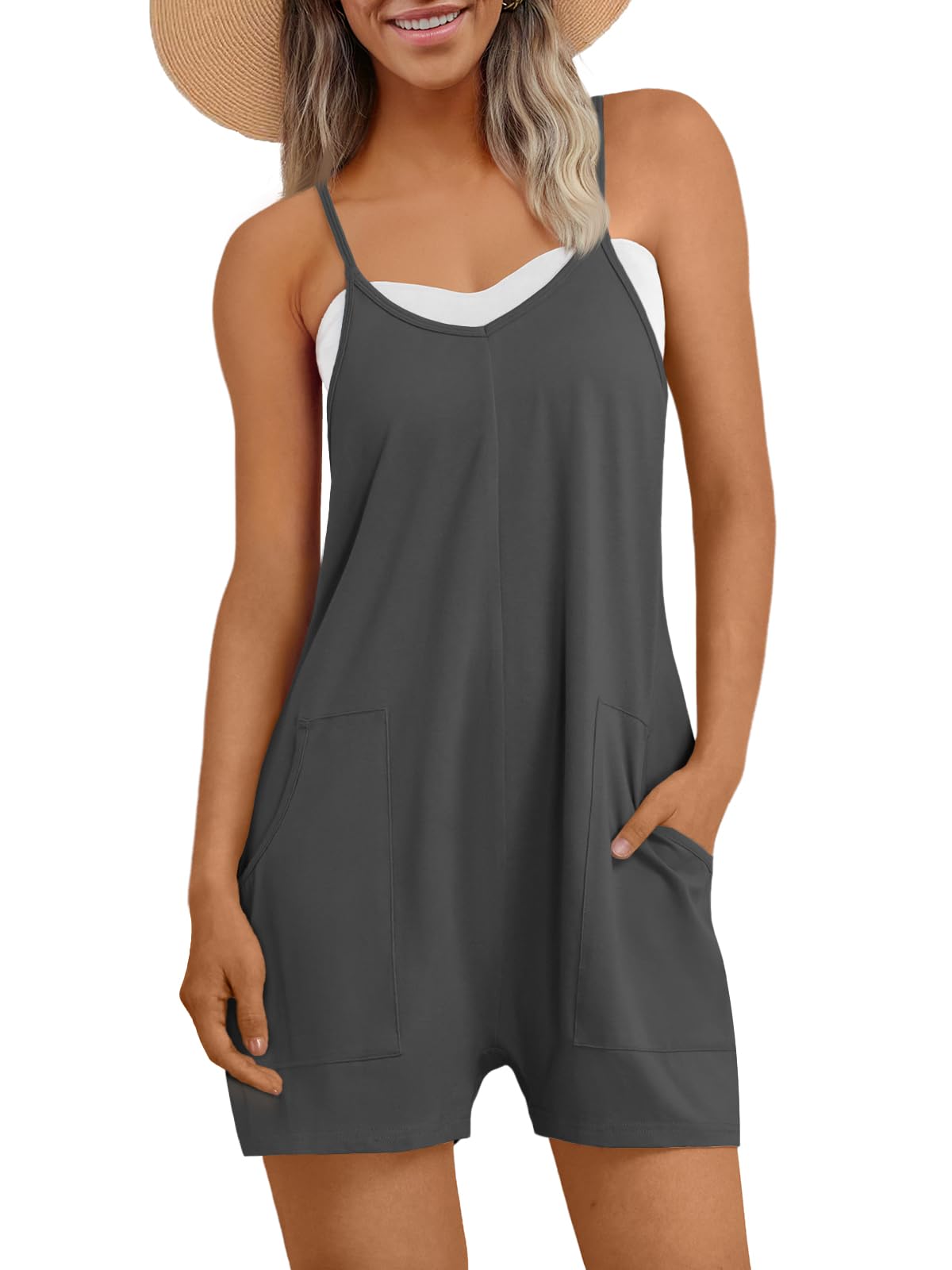AUTOMET Womens Rompers Jumpsuits Summer Vacation Beach Outfits 2025 Shorts Overalls Jumpers Loose Casual Soft Fashion ClothesOEKO-TEX STANDARD 100