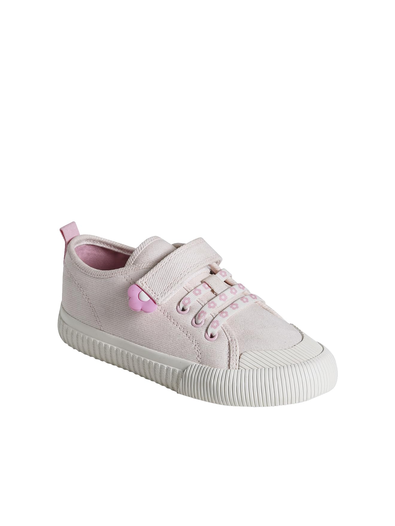 VERTBAUDET Baskets Toile Lacets élastiqués Fille Collection Maternelle Rose pâle 28