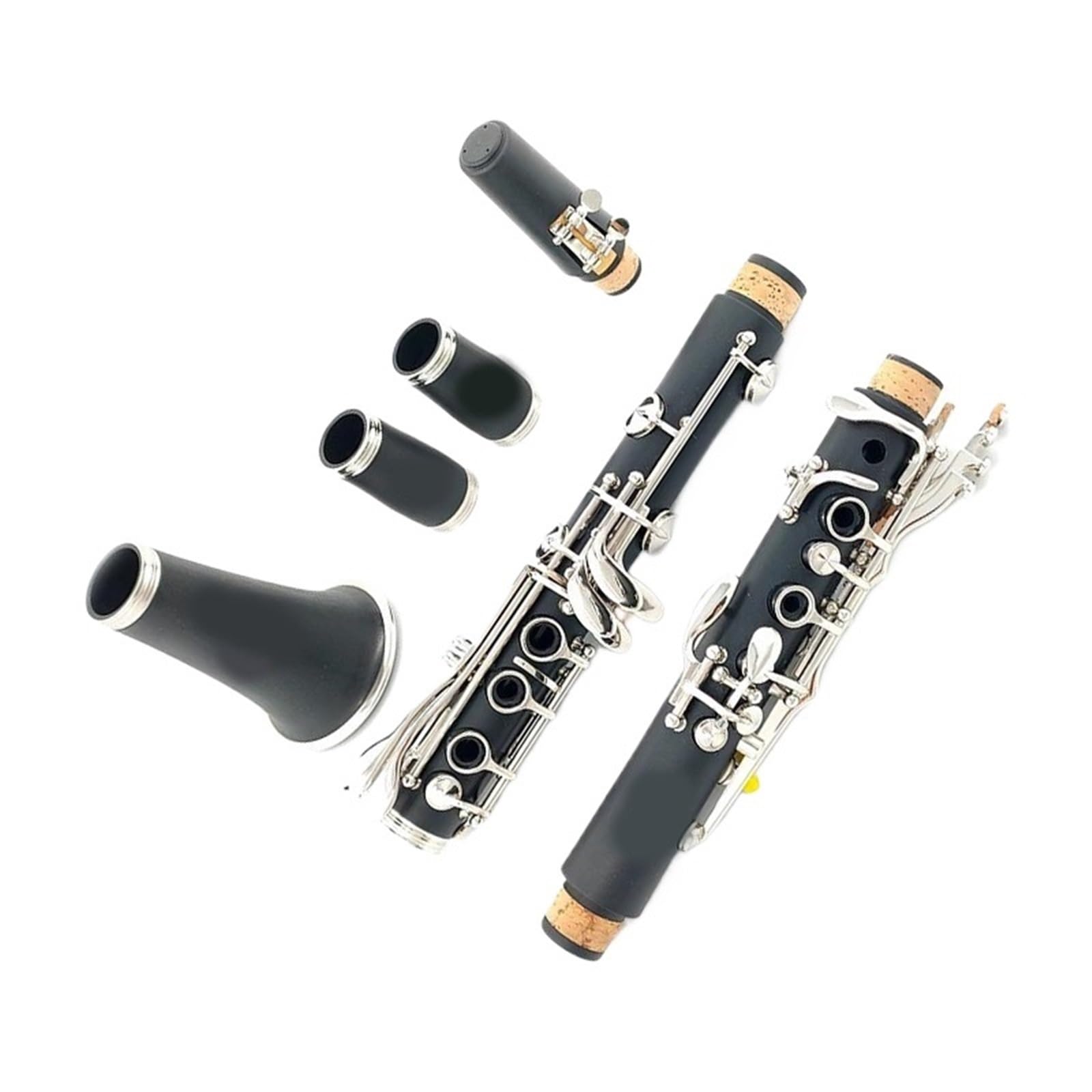 Clarinete Profesional Clarinete en Sib de resina ABS de 17 teclas