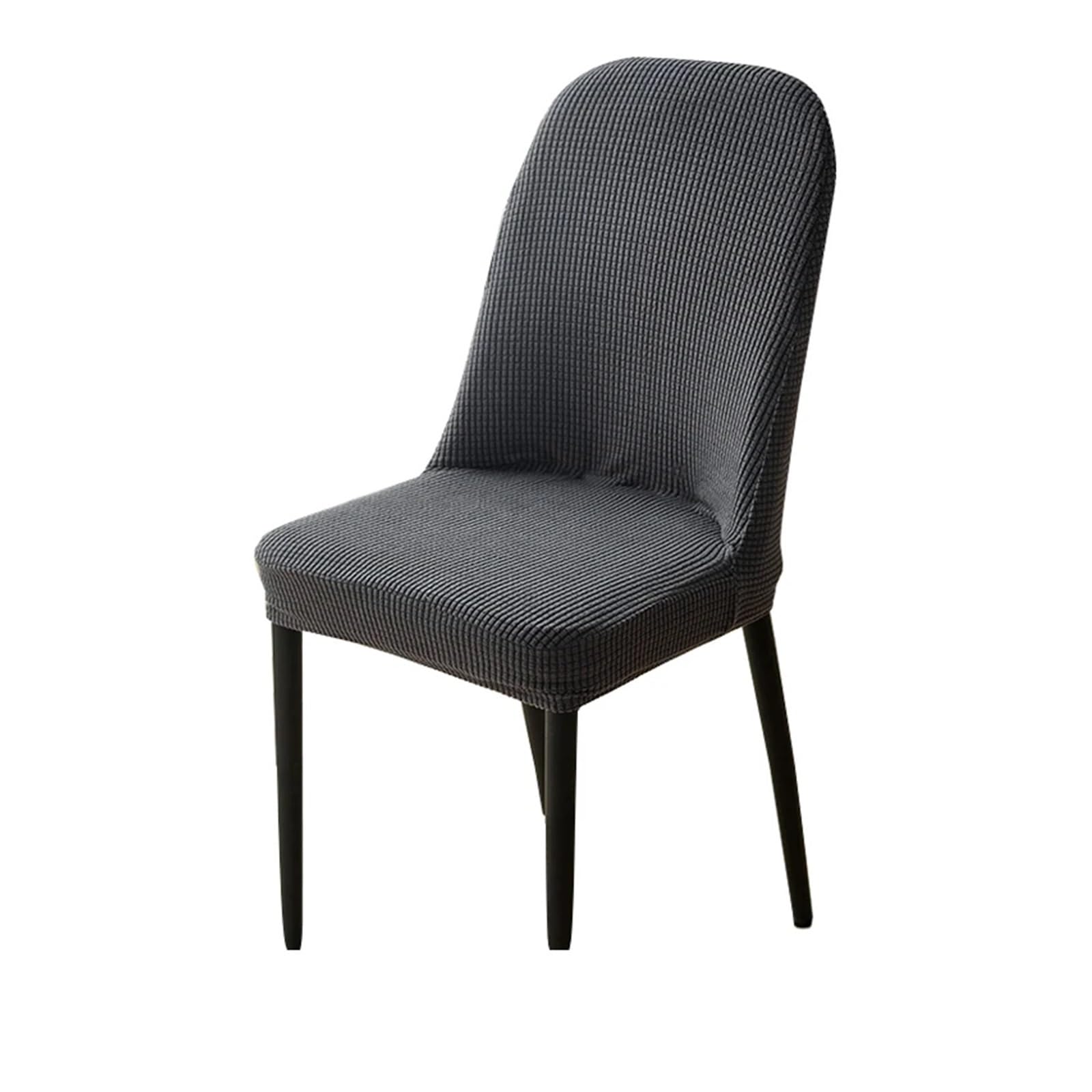SHBHWS Jacquard Curved Dining Chair Cover Spandex Elastic Seat Stretch Covers For Hotel Banquet Restaurant Kitchen Wedding for Hotel, Banquet(Color 3)