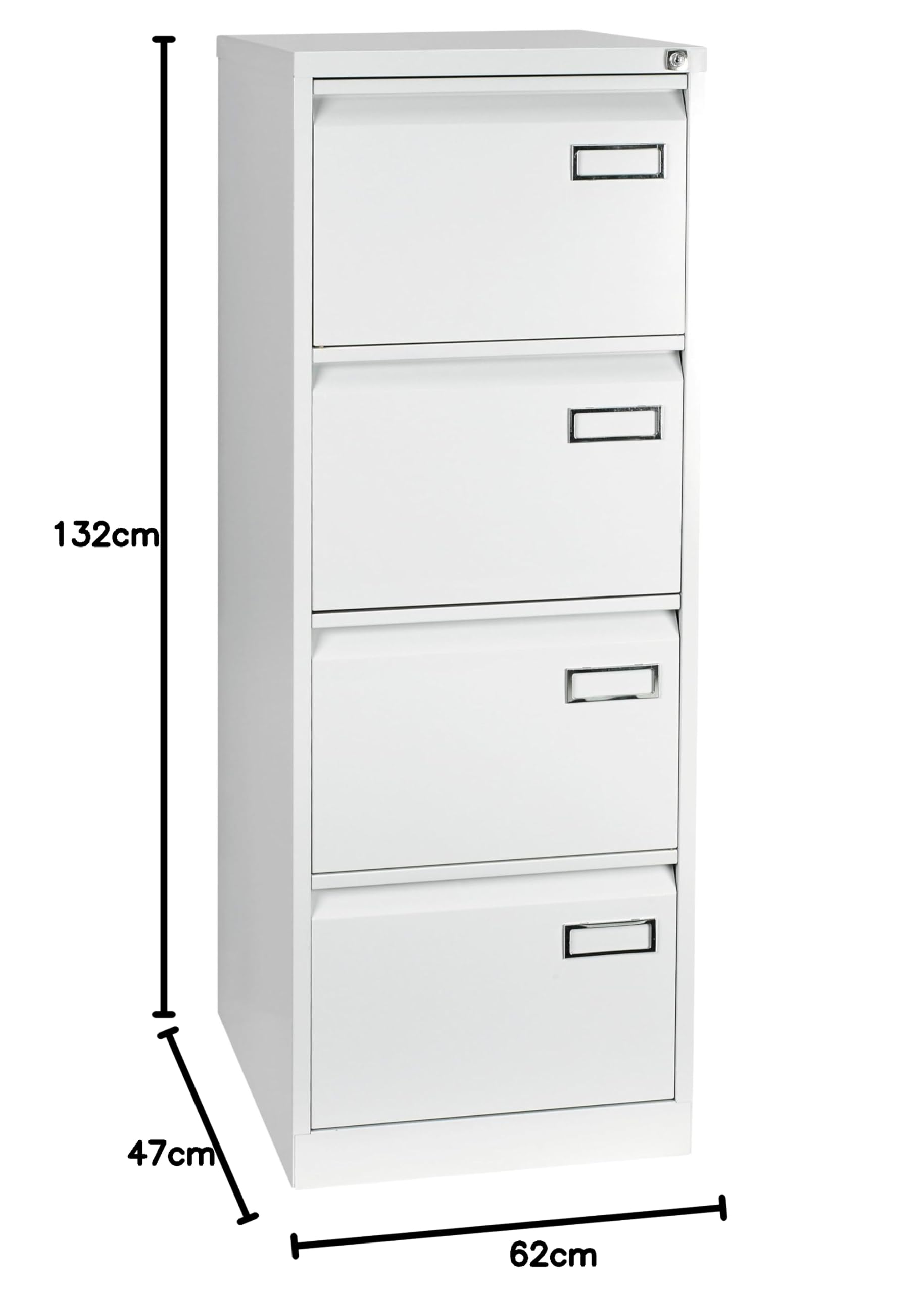 Archivador metálico BISLEY 4 cajones, Gris