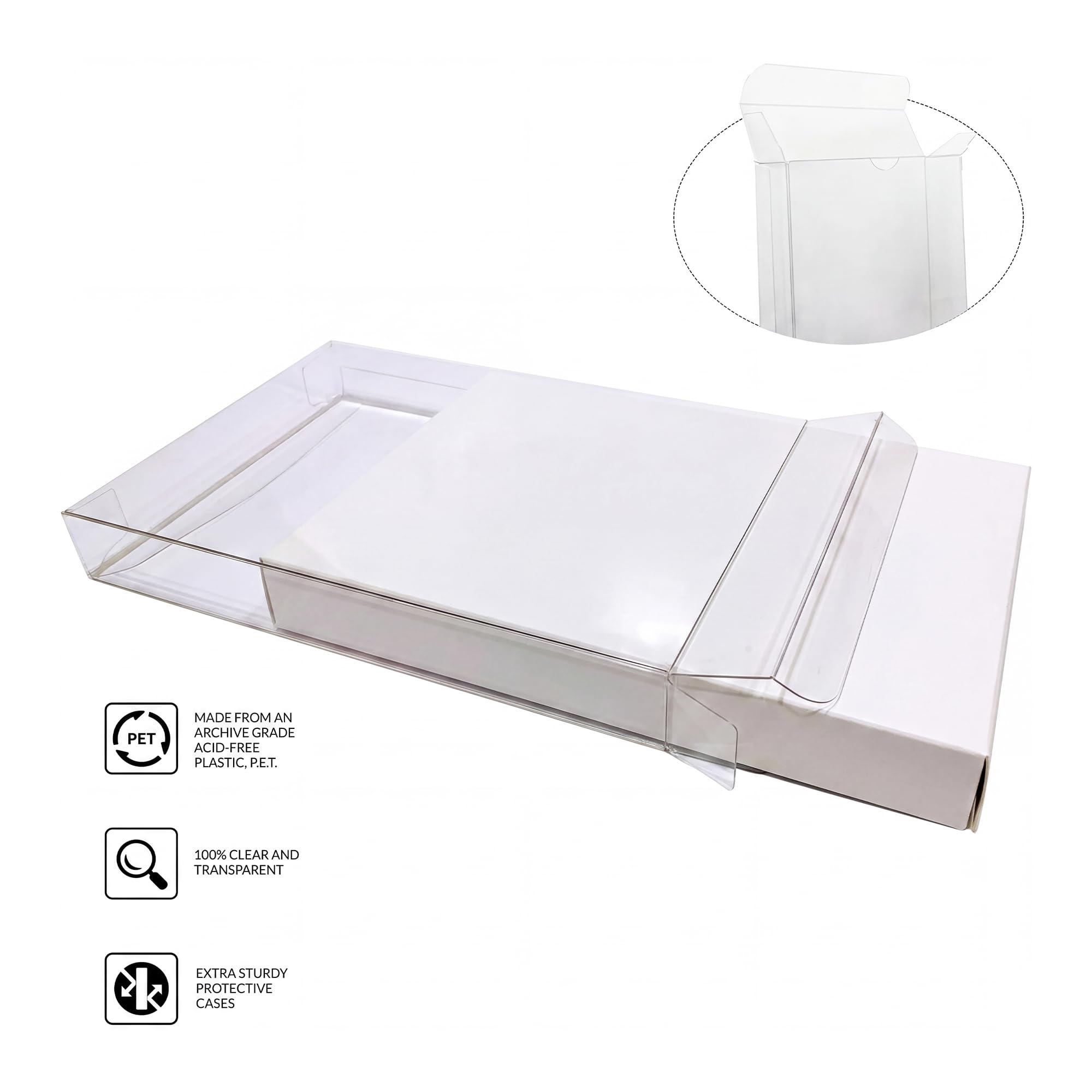 Protezioni per scatole di gioco, compatibili con Nintendo Switch, custodia in plastica da 0,5 mm, confezione da 50