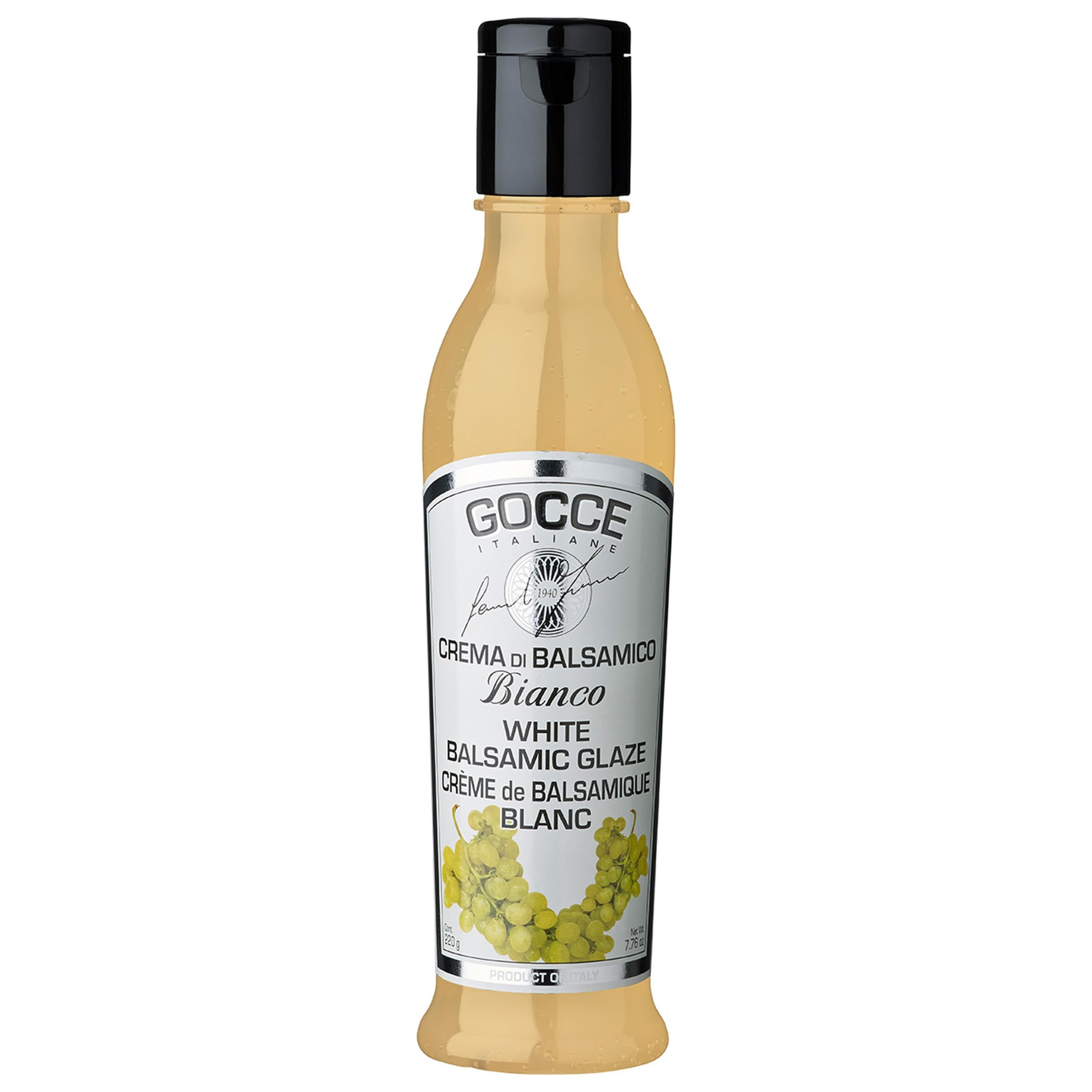 Leonardi Gocce Weisse Balsamico Creme aus Italien inkl. FeinWert E-Book (12 x 220 g)