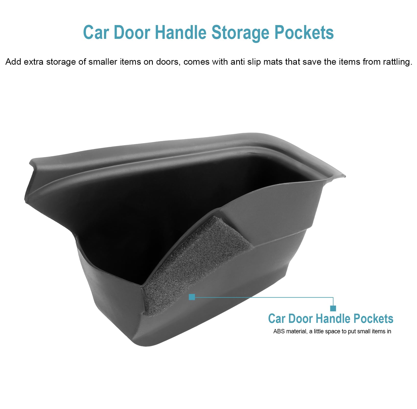 CDEFG Kompatibel mit Mazda CX60 CX80 CX-60 CX-80 2022-2024 2025 Auto Aufbewahrungsbox Autotür Box Abdeckungen Innenraum Storage Box Zubehör (Haustür + Hintertür 4 Stück)