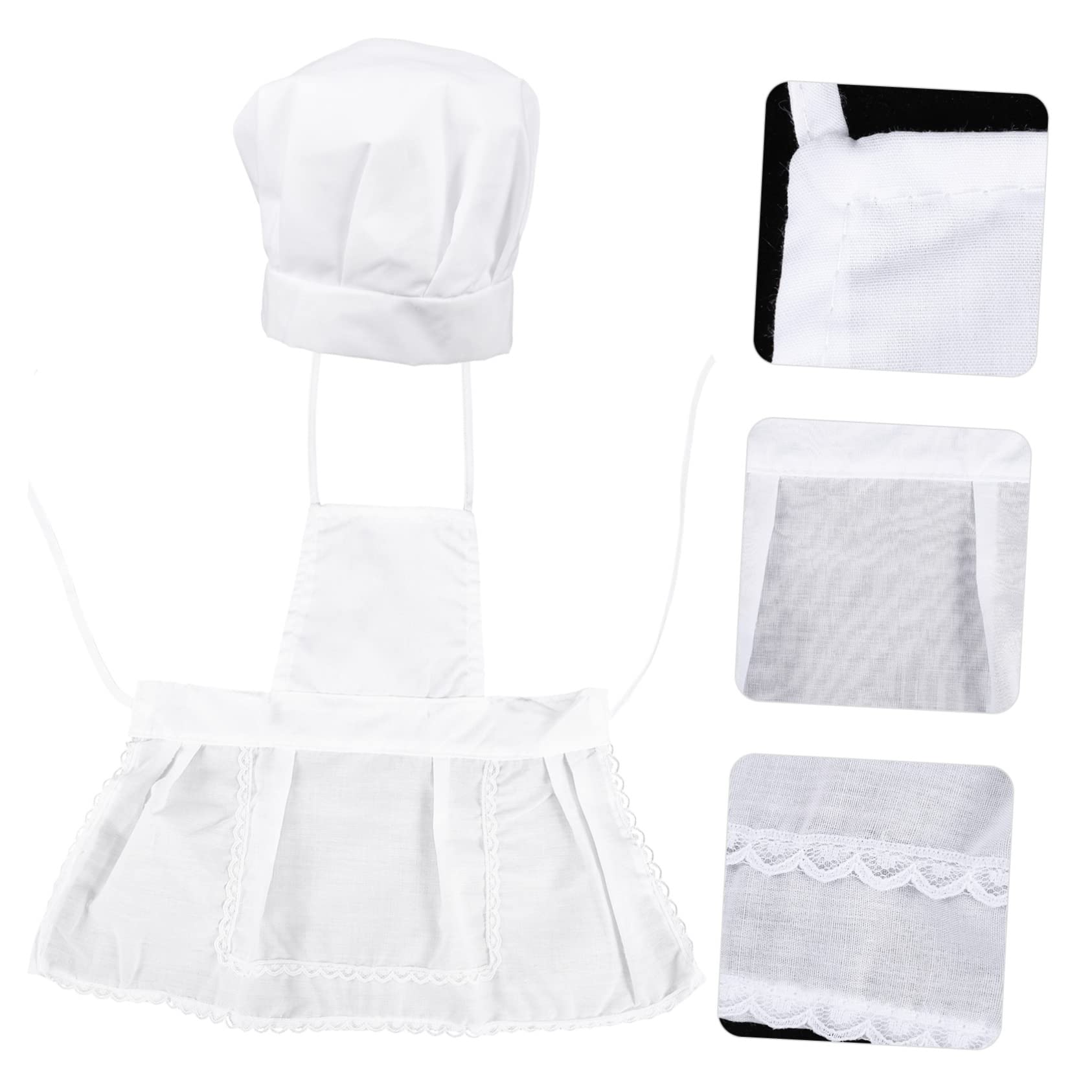 ifundom Boys and Girls Chef Apron and Hat Set Child Cooking Outfit Baking Suit for Girls Kitchen Role Playing Toys Cooking Gear