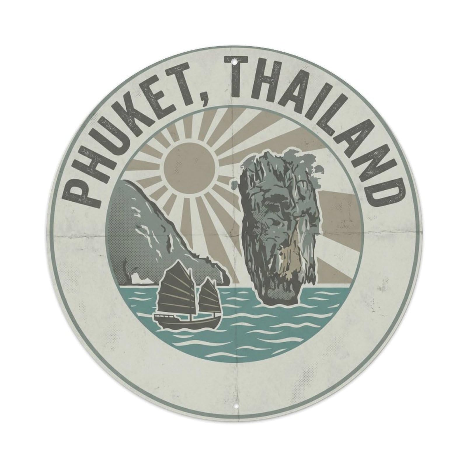 Thailand Phuket Travel Ko Tapu & Phang Nga Bay Metal Tin Sign