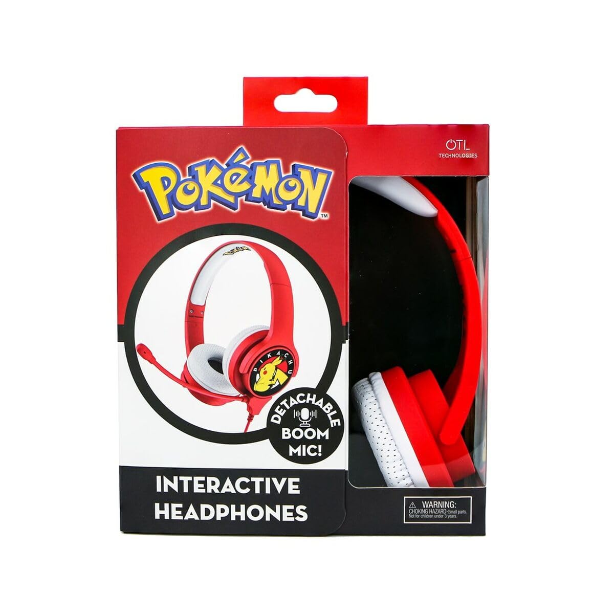 OTL Technlogies Pokemon Casque interactif, Filaire, Microphone Inclus, pour Enfants (Produit sous Licence Officielle)