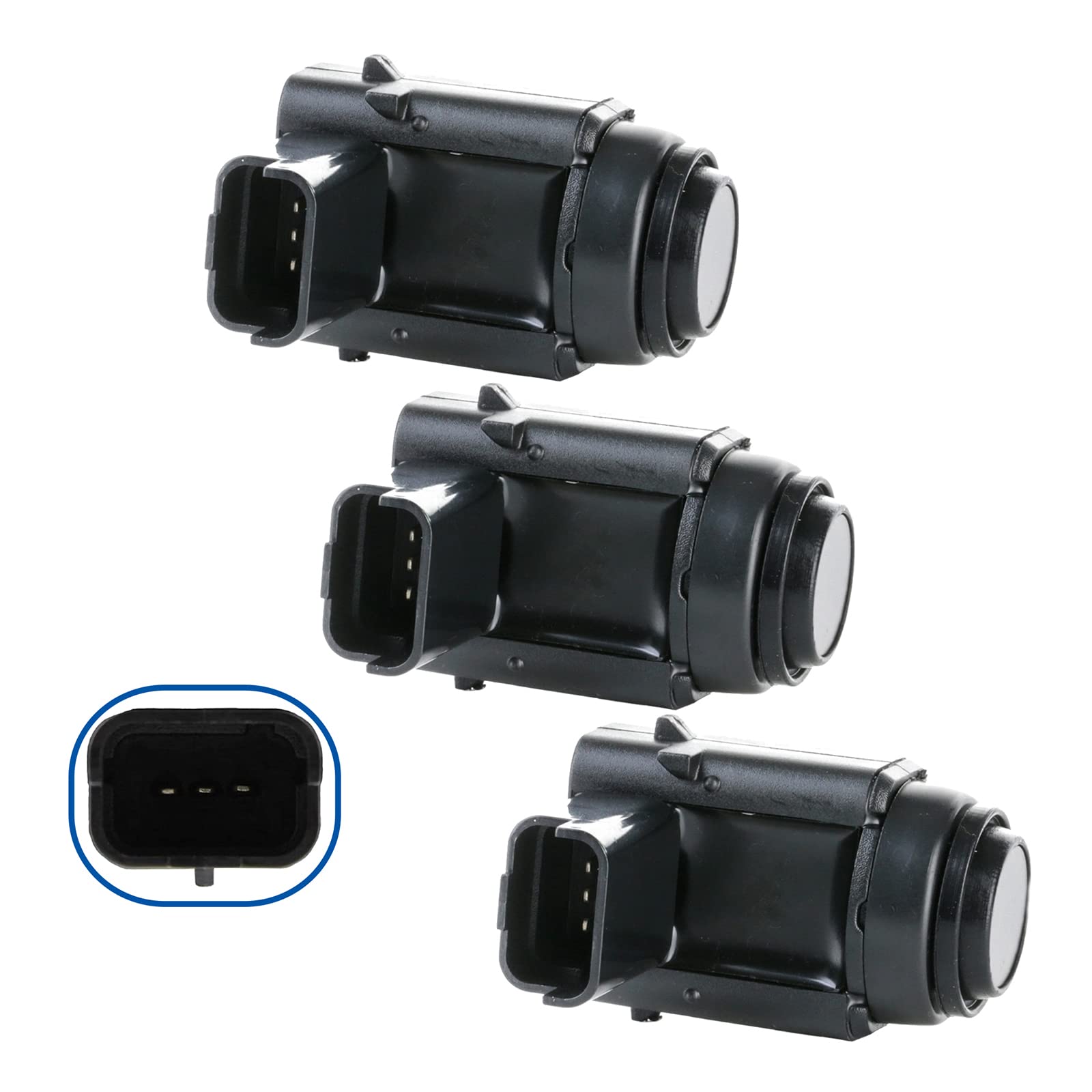 (Lot de 3) Capteurs Radar de Recul Aide Stationnement Avant ou Arrière compatible pour 407, 407 COUPE, 407 SW - 6590.88 9650935277