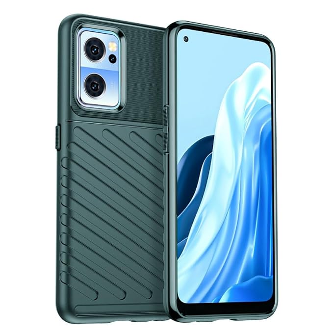Amazon Brand - Solimo Shockproof Mobile Cover Compatible with OnePlus Nord CE 2 5G (360 Degree Protection | Protective Design | Anti-Scratch Tough Slim TPU Case), Green