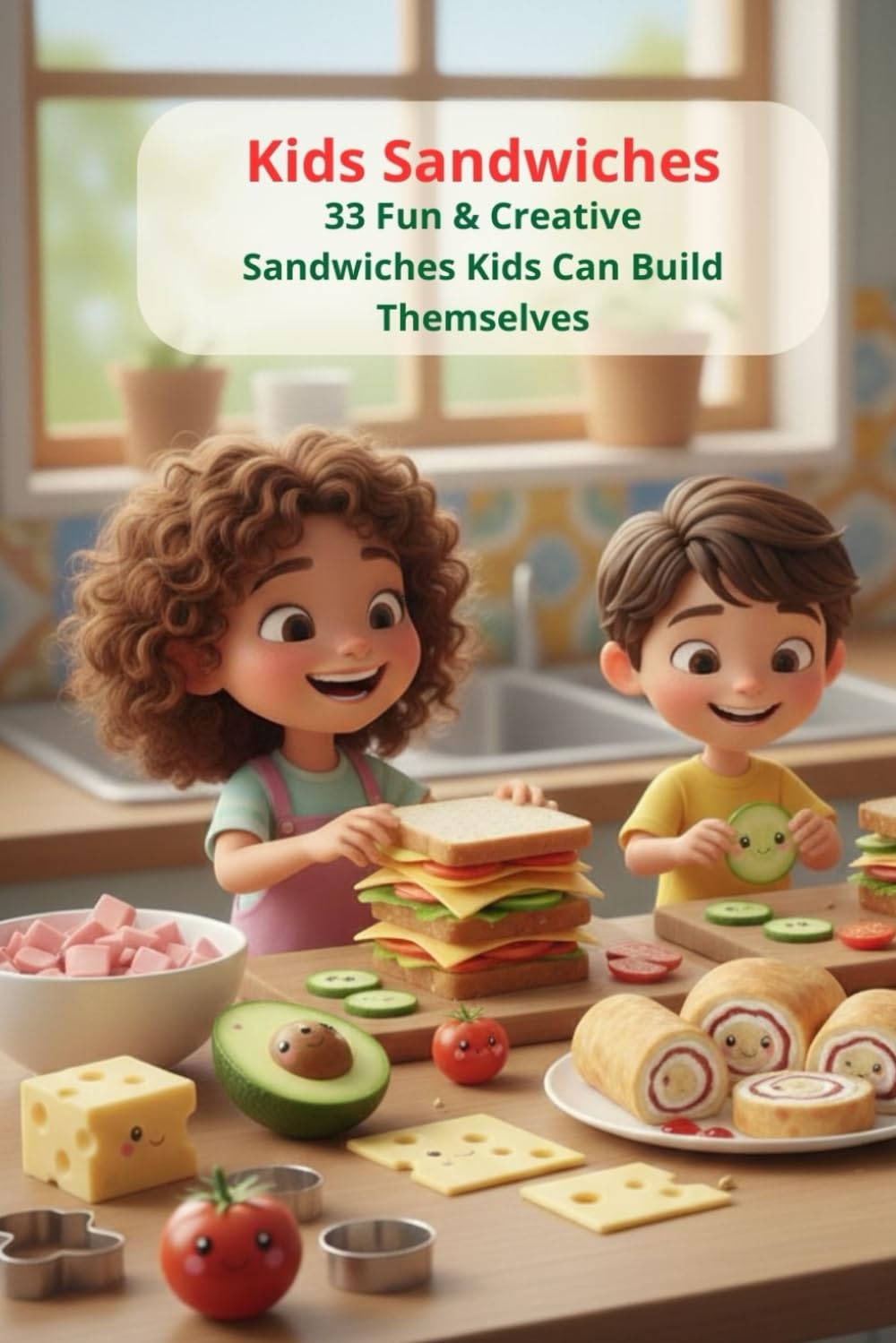 Kids Sandwiches: 33 Fun & Creative Sandwiches Kids Can Build Themselves