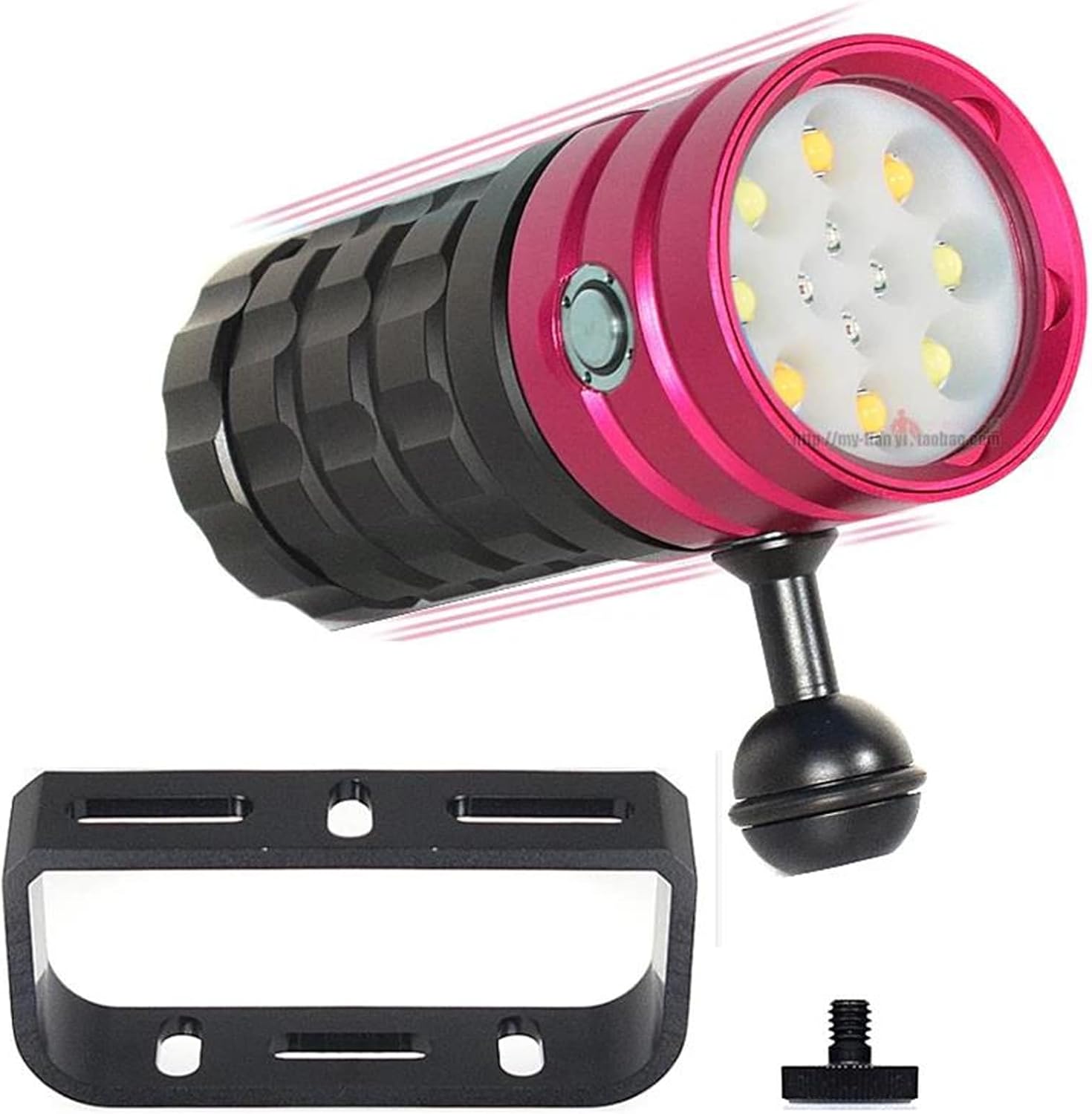 Diving Flashlight 25000 Lumens Underwater 100M Photography Tactical Diving Light Camera Video, IPX8 Waterproof Scuba Dive Light, Submarine Flashlight Small Size