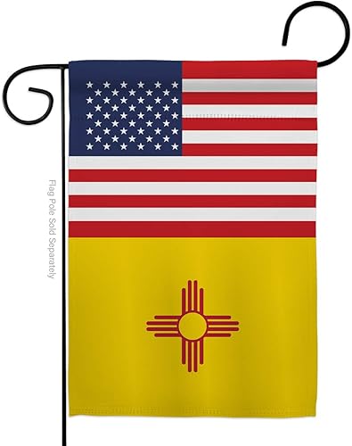 US New Mexico Garden Flag Americana States USA American Territories Republic Small Decorative Gift Yard House Banner Made In 13 X 18.5