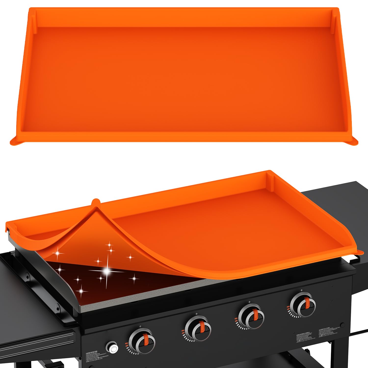 36" Silicone Griddle Cover for Blackstone - Full Edge Grill Top Mat