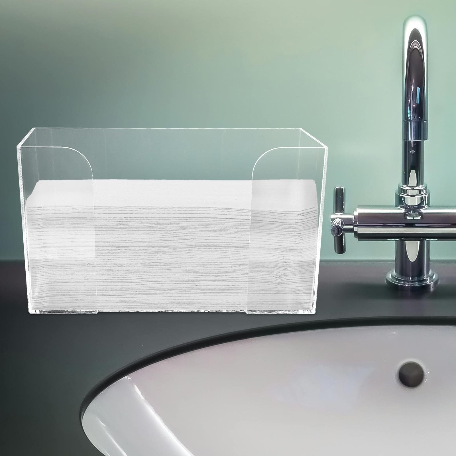 Transparente Acryl Taschentuchbox mit Organisierender Funktion für Schreibtisch und Büro Papierbehälter für Feuchttücher