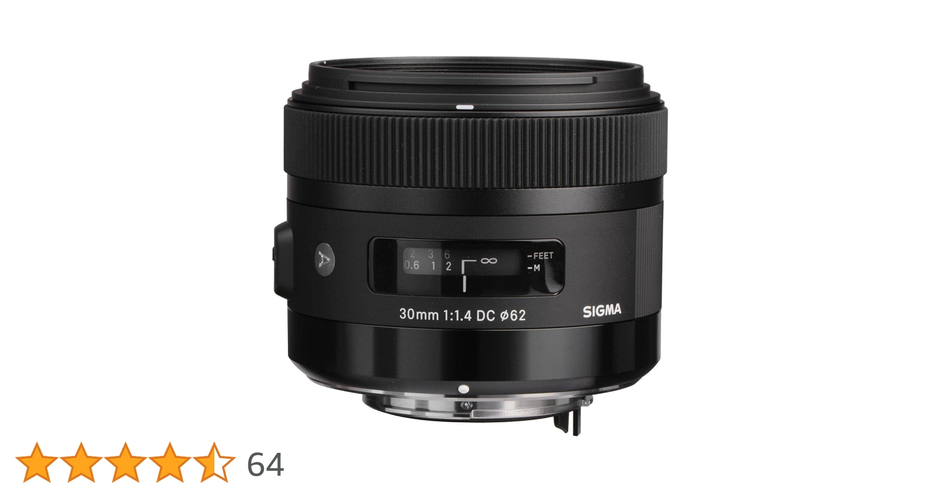 レンズ(単焦点) SIGMA 30mm F1.4 DC HSM Art for Nikon Sigma 30Mm F/1.4 Ex Dc HSM Art Lens for Nikon,Black : Sigma