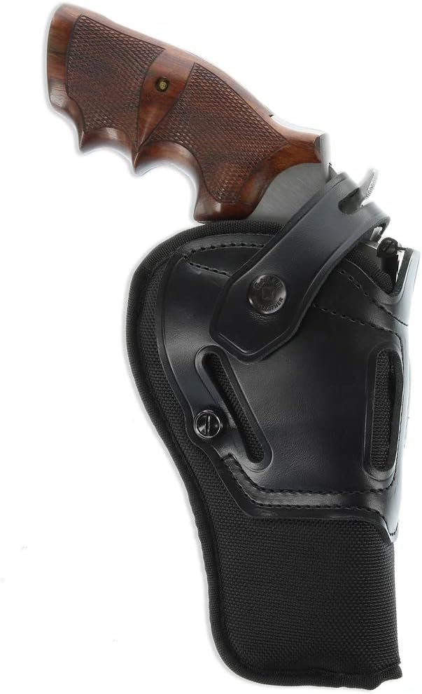Galco Switchback Strongside/Crossdraw Belt Leather Holster, Ambidextrous, S&W N FR .44 SR6-4B