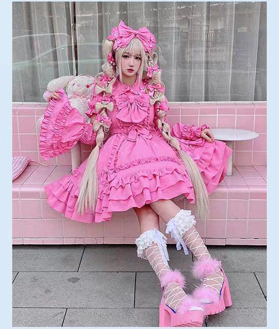 BABY ジャンスカ ジャンパースカート レア ロリータ ピンク 懐古  