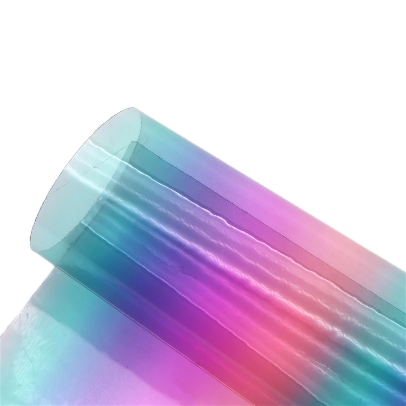 Przezroczysty winyl PVC, Arkusze ze skóry PU, wielokolorowe, różne rozmiary, opakowanie 14 sztuk, do torebek, akcesoriów rzemieślniczych(1 Rainbow,50x130cm)
