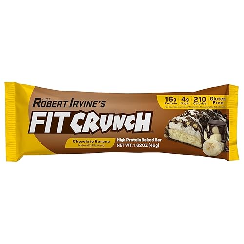 Miniatura 7 de FITCRUNCH Barras de proteínas de tamaño aperitivo diseñadas por Robert Irvine barra horneada de 6 capas 011 oz de azúcar y núcleo suave para pastel
