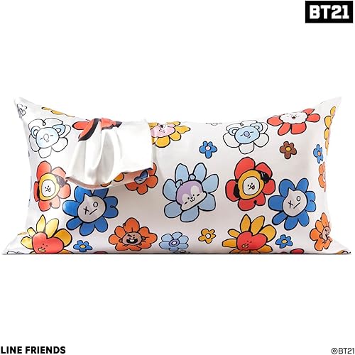 Vista 150 de Kitsch x Elf - Funda de almohada de satén con cremallera de tamaño queen/estándar, para el cabello y la piel, funda más suave que la seda, lavable a