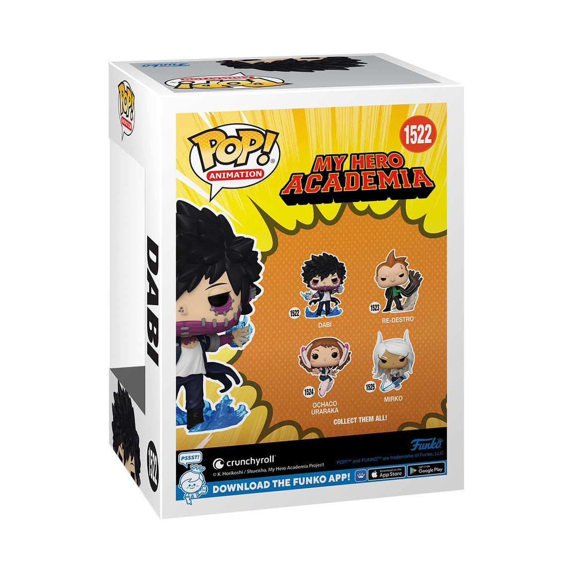 Funko My Hero Academia Dabi Glow in The Dark Exclusive Vinyl Figure 1522