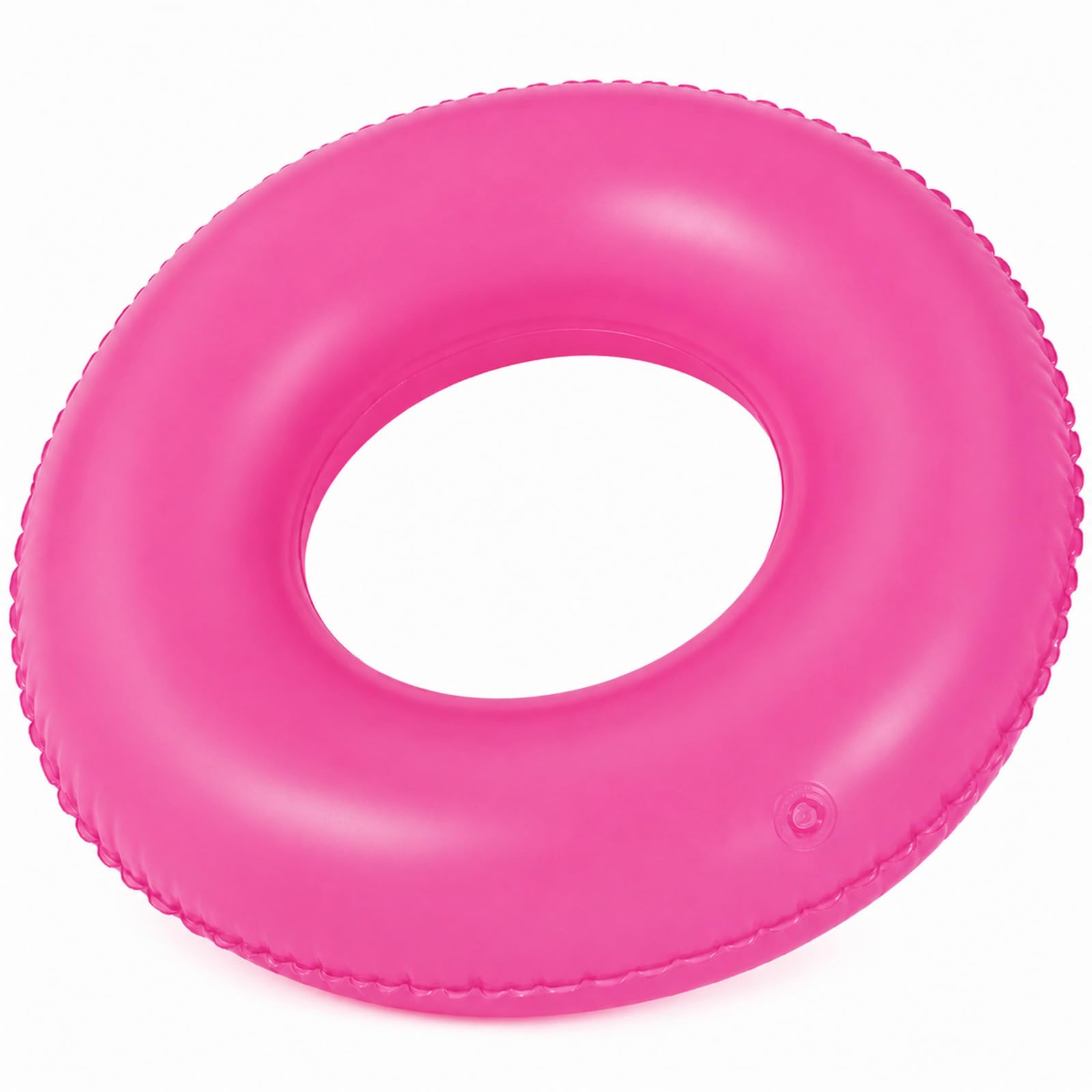 HOMAVEL Inflatable Swim Ring Summer Pool Floats – 55cm/58cm/76cm/91cm Swim Tube for Beach, Summer Water Party, Adult Swim Ring for Family Swimming Pool Fun (Pink-91cm) — image 1